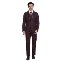 Grey Hook Hildo 6X Check Suits in Wine