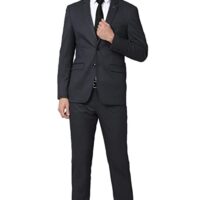 Daniel Crest Men's Polyester Blend Two Piece Business Suit Pants Set
