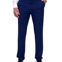 Zax Stirling Men's Bexley Flat Front Suit Separate Pants Blue L44 W38