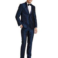 Daan Velsor Crot Men's Poly Viscose Shawl Collar Suit