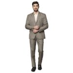 Roy Strip Dark Brown Suits