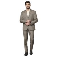 Roy Strip Dark Brown Suits