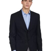 Roy Strip Men's SB 2 BTN Notch Lapel-Cont FIT Regular Blazer
