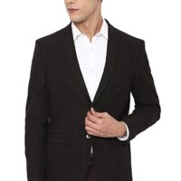 Wost Men's Black Blazer Slim