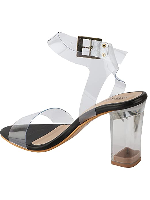 ShoeWapia Womens/Girls Block Heels Sandals with Buckles - Image 4