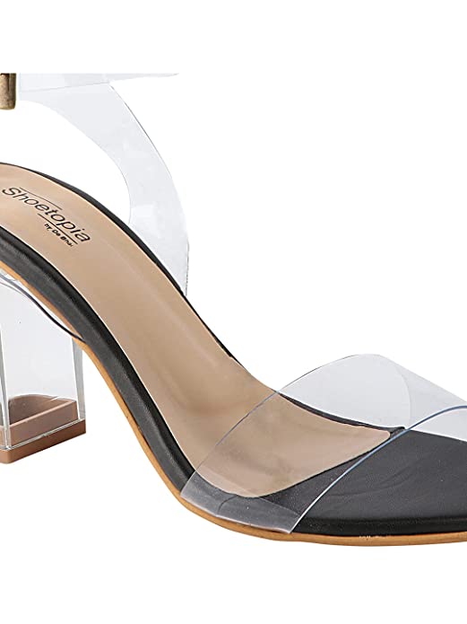 ShoeWapia Womens/Girls Block Heels Sandals with Buckles - Image 6