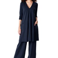 Zeps Clothing | Women's Cotton Knit Tunic And Pant Set