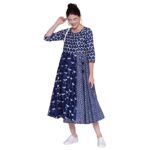 Women's Cotton A-Line Knee-Length Dress