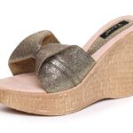 Trase Women's Fashion Sandals | Faux Leather Comfortable and Stylish Wedge Slio On | For Casual Wear & Formal Wear Occasions 3 Inches Heel | For Women & Girls