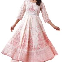 Arohiya Women`s American Crepe Printed Flared Dress