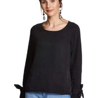 Kimiku Women's Plain Regular Fit Top
