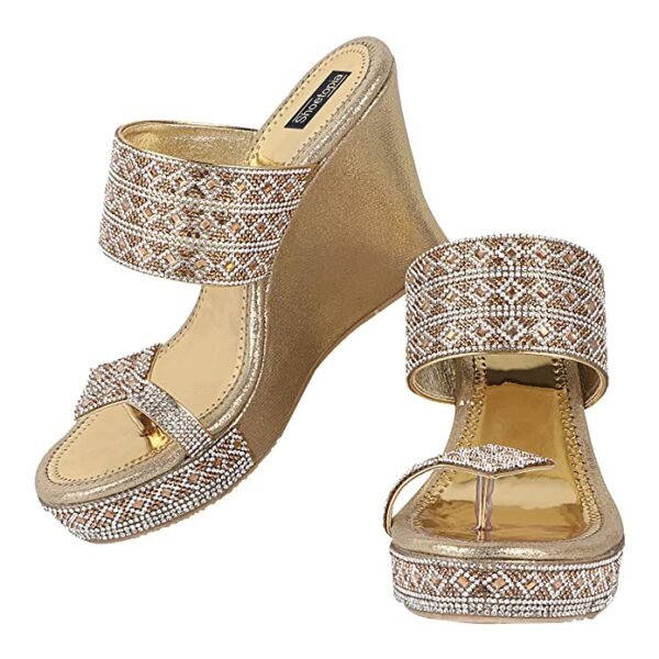 To Bro Women Material-Synthtic, Stylish Ethnic Wedges - Image 3