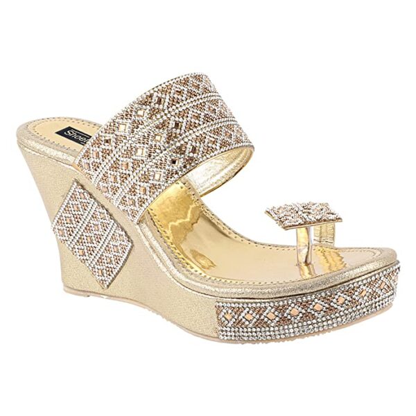 To Bro Women Material-Synthtic, Stylish Ethnic Wedges - Image 2